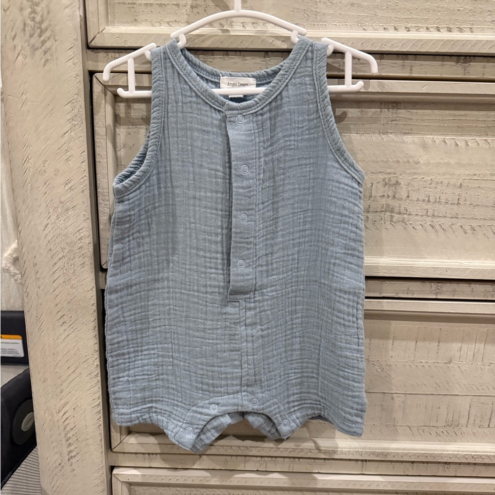 Angel Dear Blue Baby shortalls